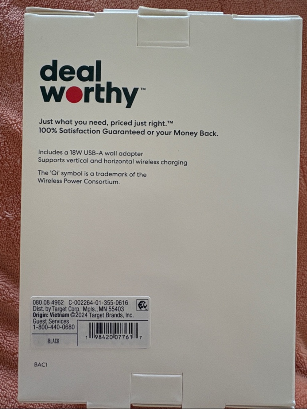 Target Dealworthy Wireless Charging Stand in Black - Picture 2 of 2